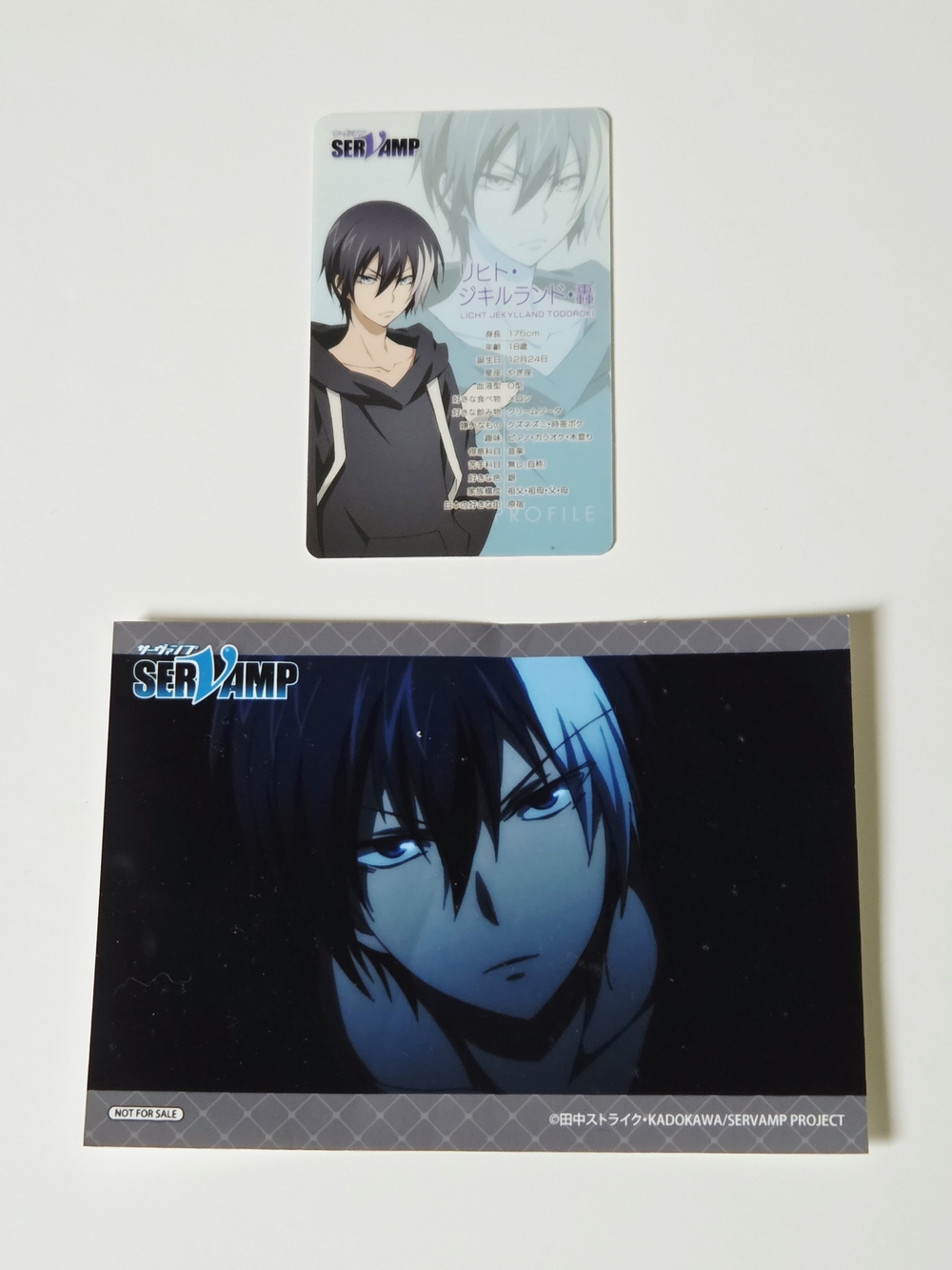 *4 for $30* Servamp Licht Jekylland + Lawless Hyde Card and Photo Set